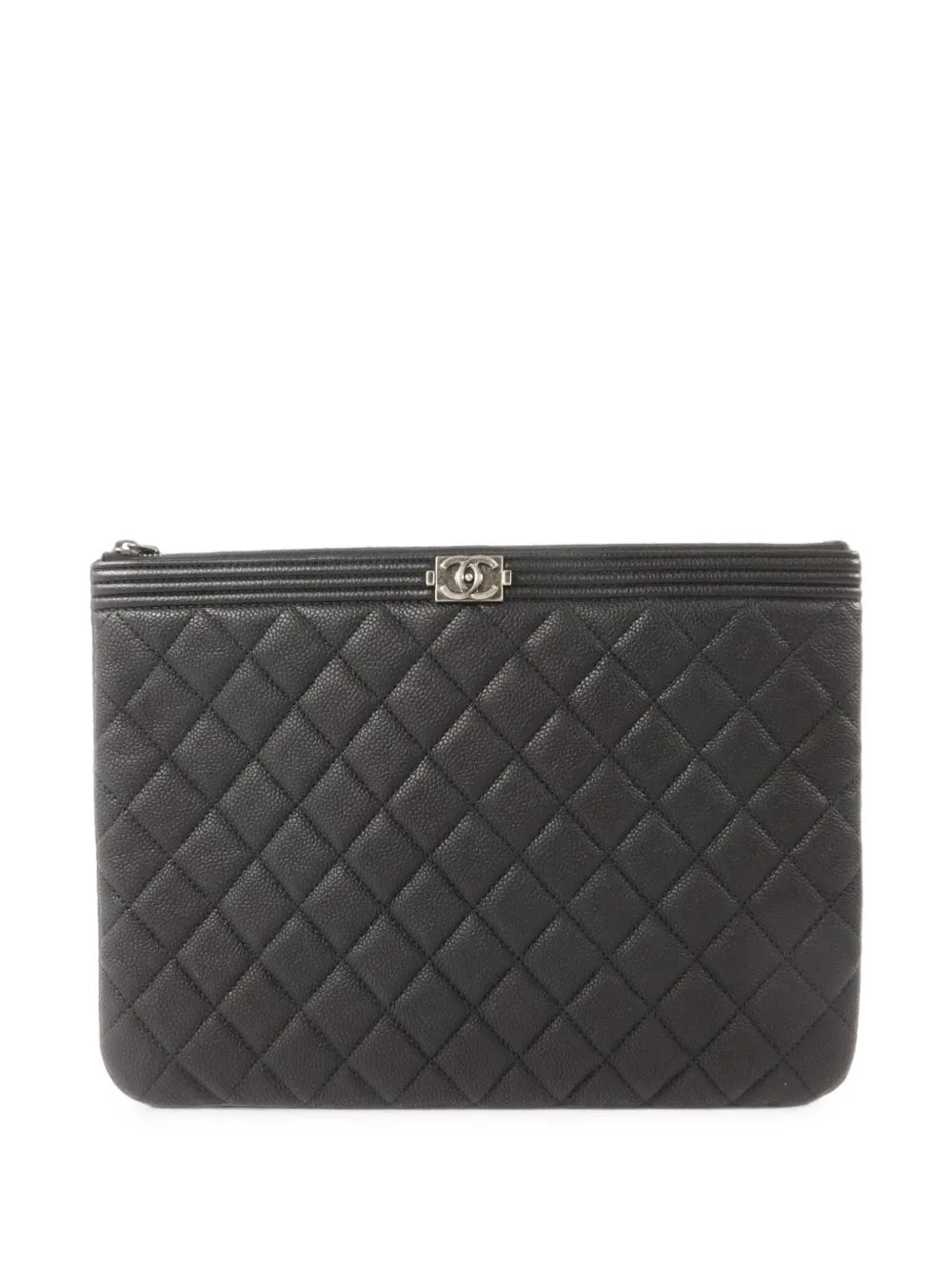 Boy Chanel Diamond-Quilted Clutch Bag by CHANEL Pre-Owned