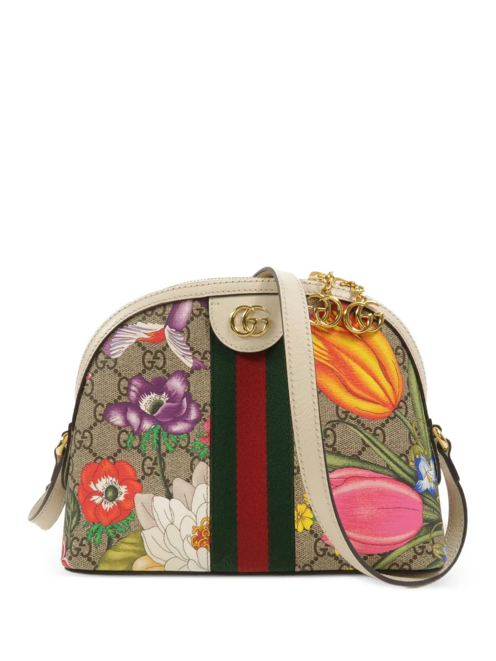 Ophidia GG Flora Shoulder Bag by Gucci Pre-Owned