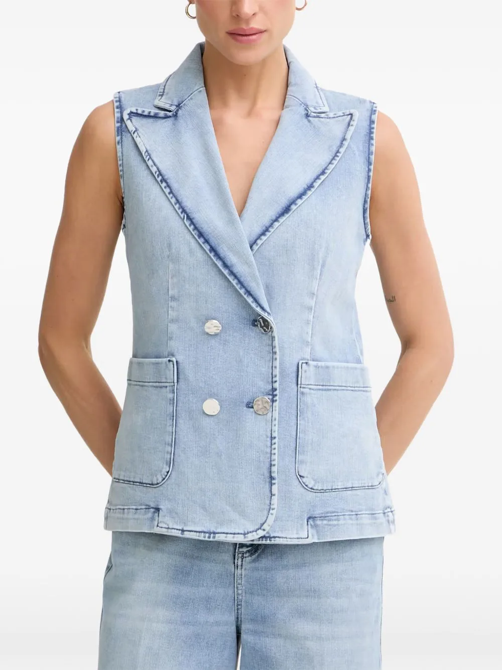 Double-Breasted Denim Jacket by Marc Aurel