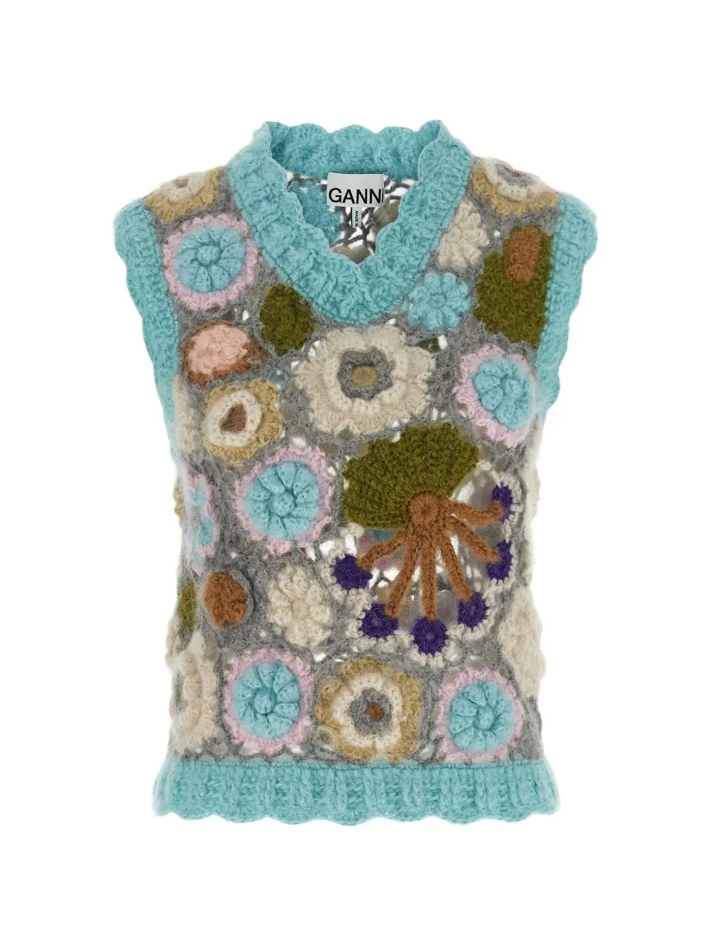 Dreamy Floral Crochet Vest