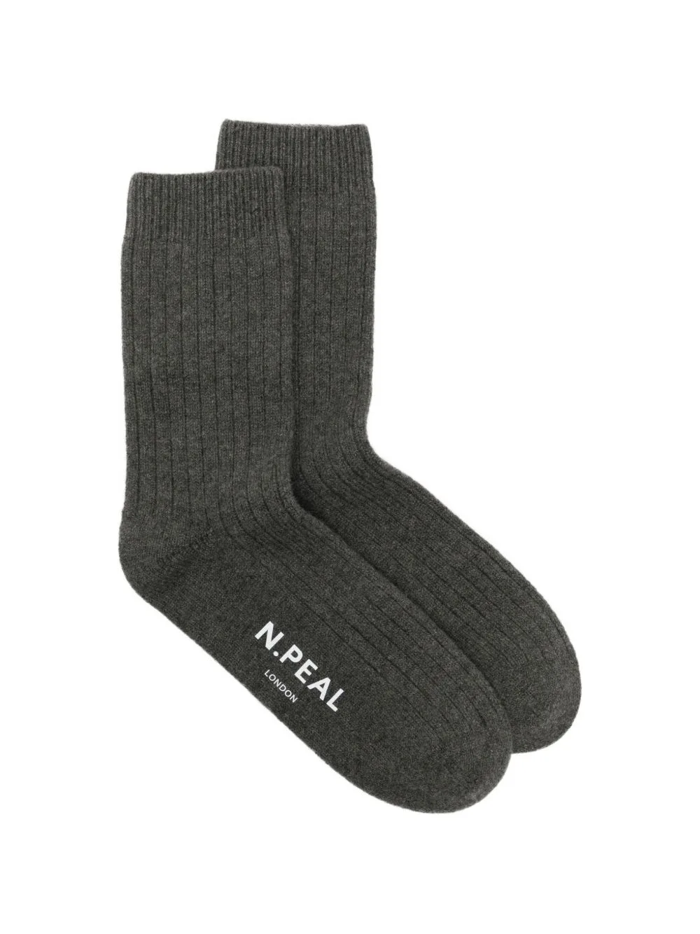 Ribbed-Knit Socks by N.Peal
