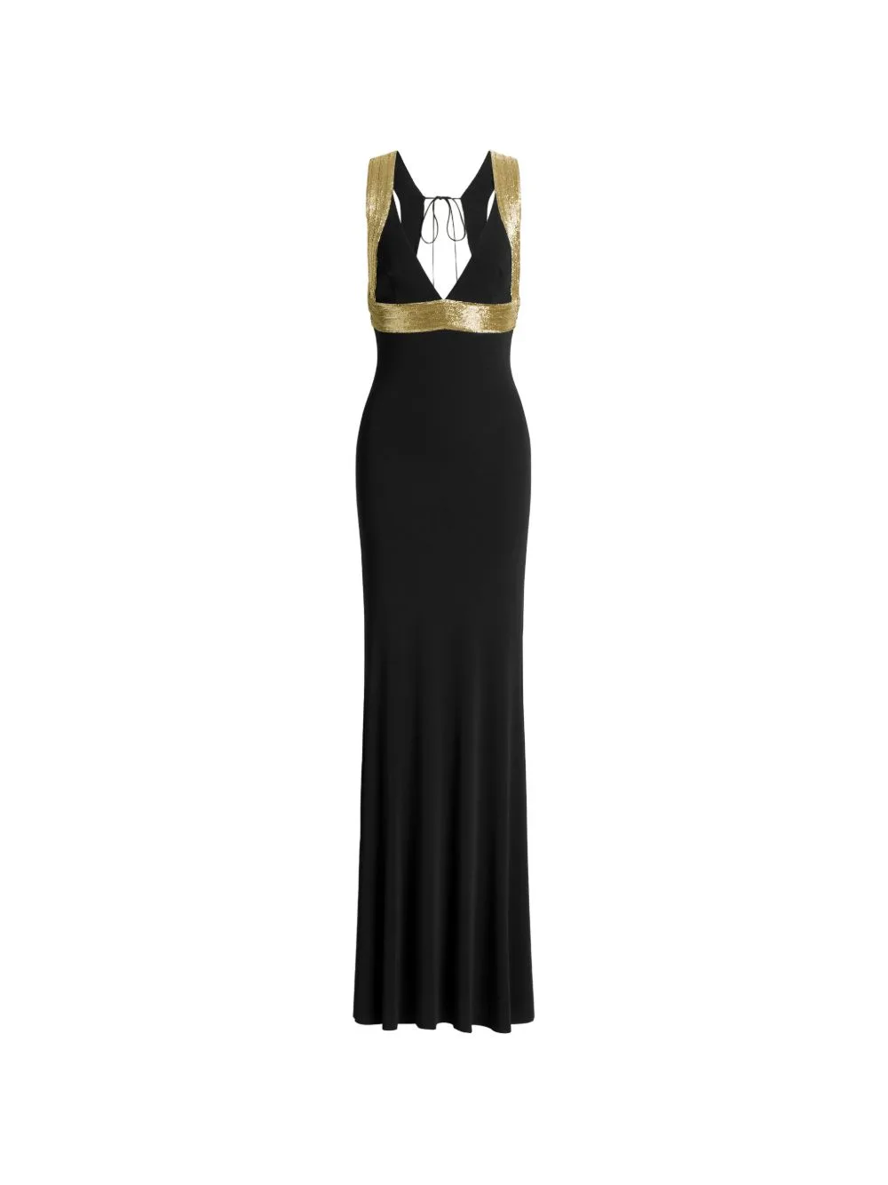 V-Neck Maxi Dress by Alberta Ferretti