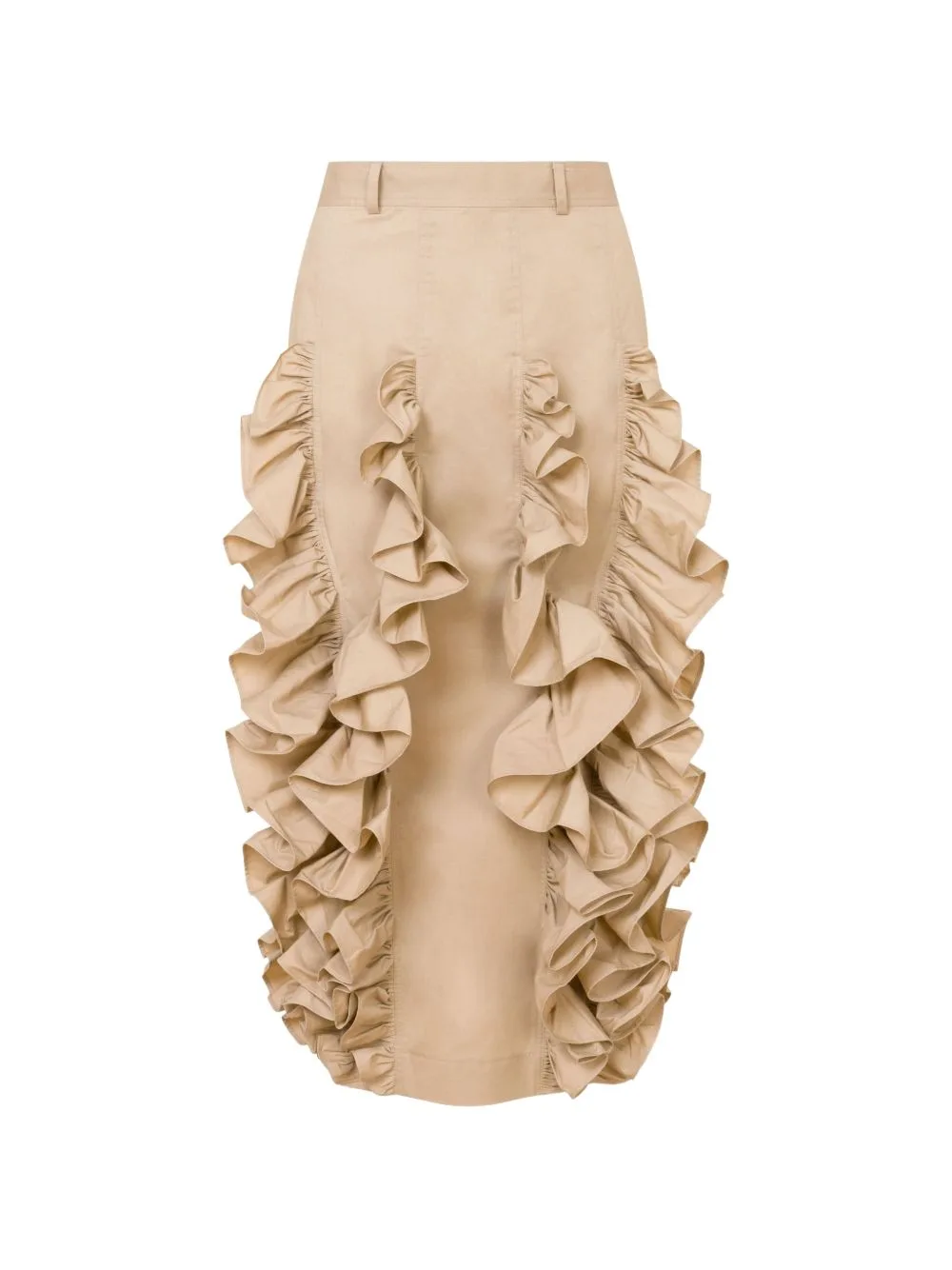 Ruffled Midi Skirt by Moschino