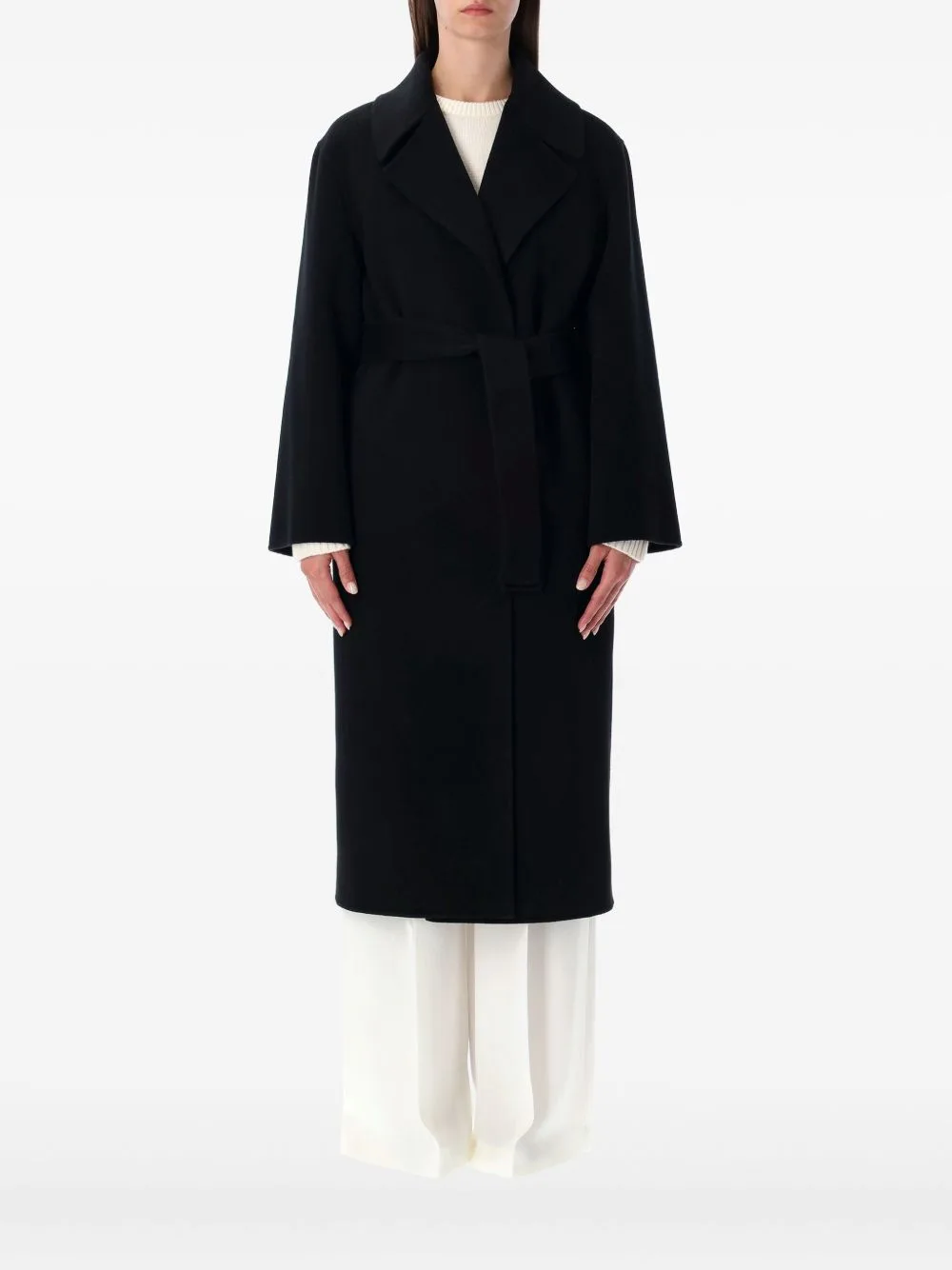 Belted Wrap Coat by Alberta Ferretti