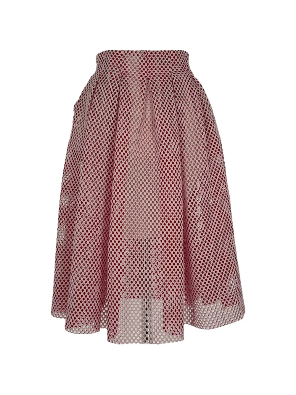 Openwork-Knit Midi Skirt by Maje
