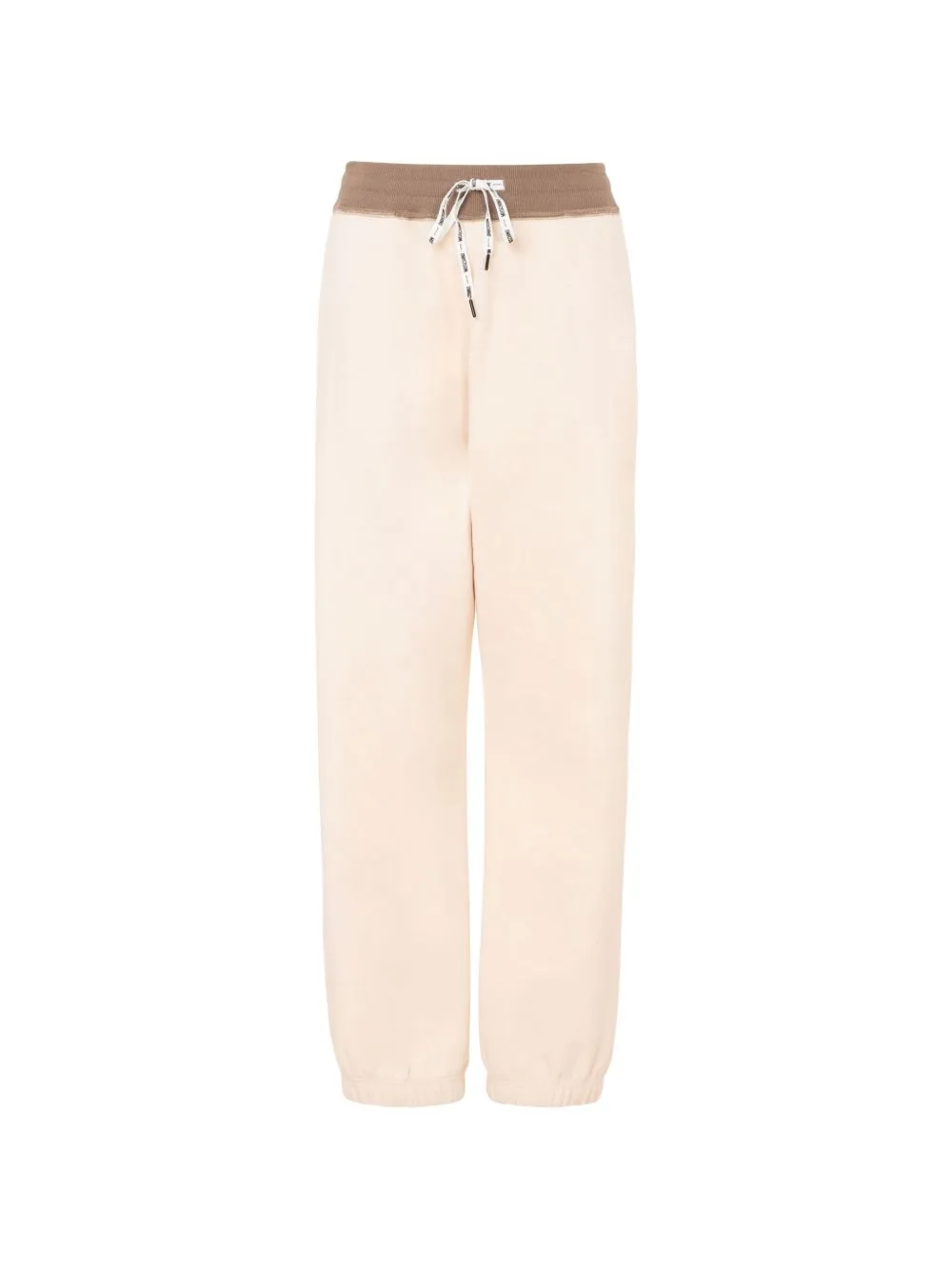 Drawstring-Waist Logo-Patch Track Pants by Moschino