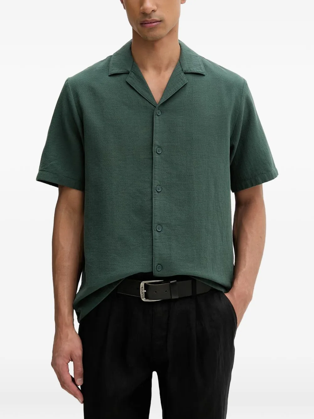 Short-Sleeve Camp-Collar Shirt by Marc O'Polo