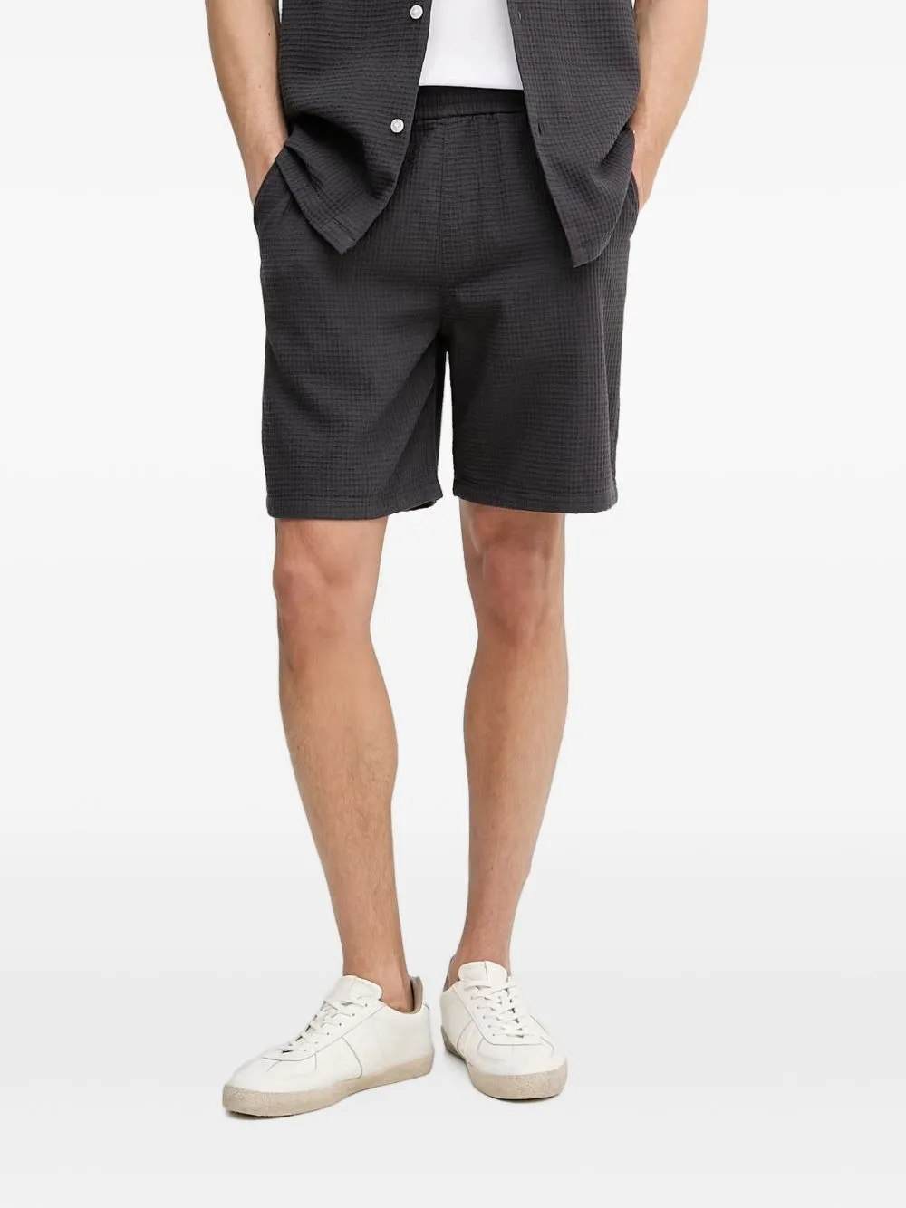 Waffle-Knit Drawstring Shorts by Marc O'Polo
