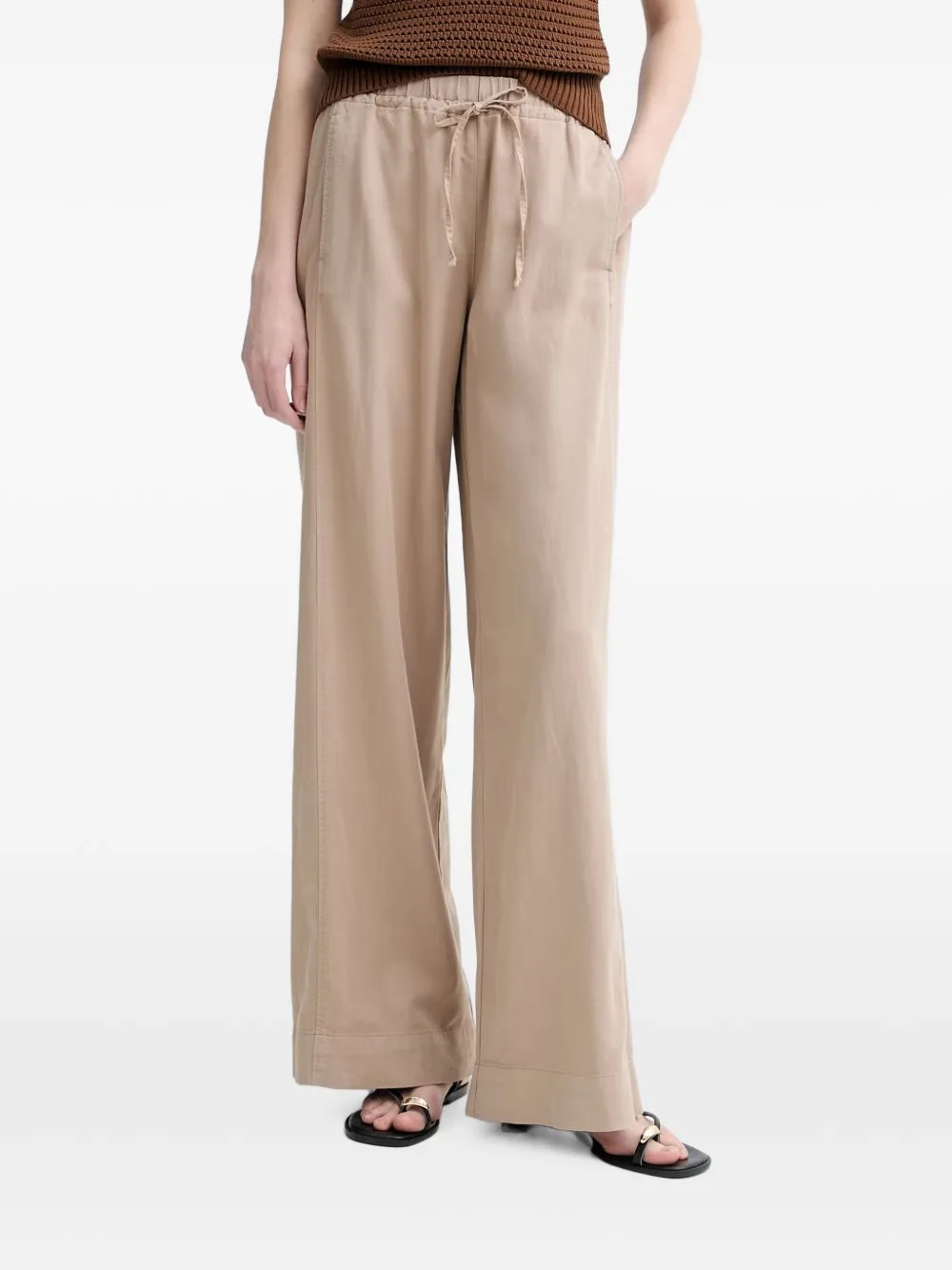 Drawstring Wide-Leg Trousers by Marc O'Polo