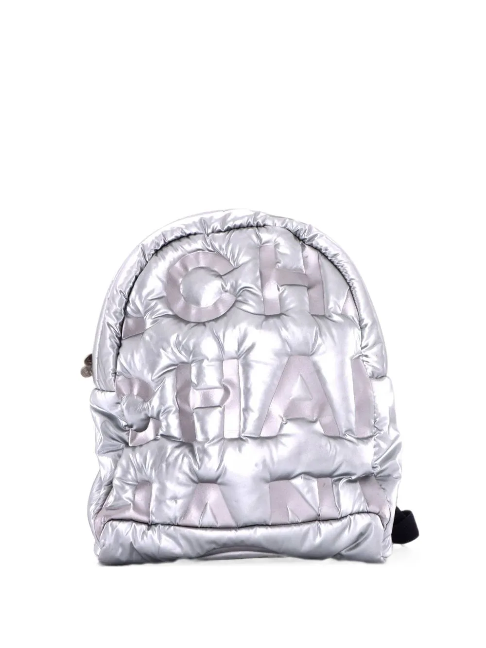 Doudoune Embossed Nylon Medium Backpack by CHANEL Pre-Owned
