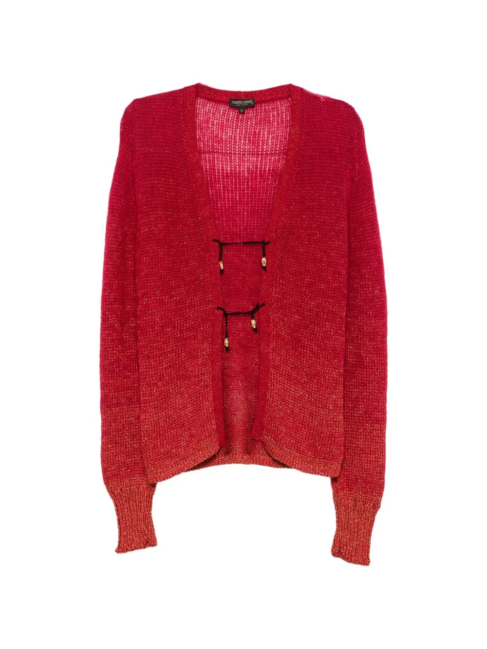 2000s Beaded-Tie Cardigan by Roberto Cavalli Vintage