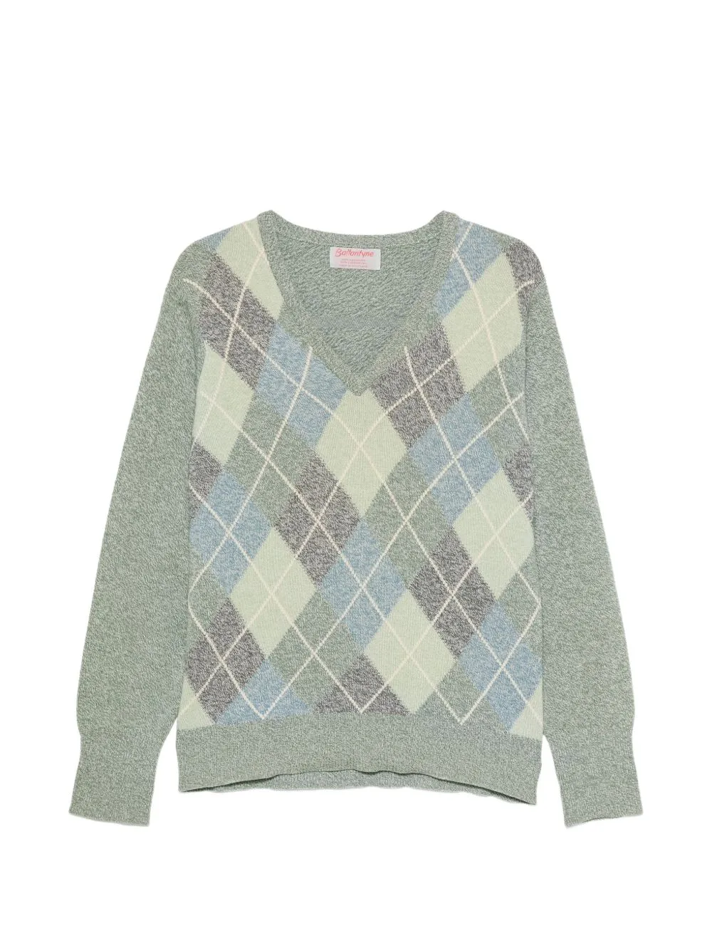 1970s Argyle V-Neck Sweater by Ballantyne Vintage