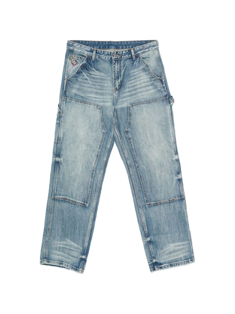 Whiskering-Effect Jeans by KidSuper