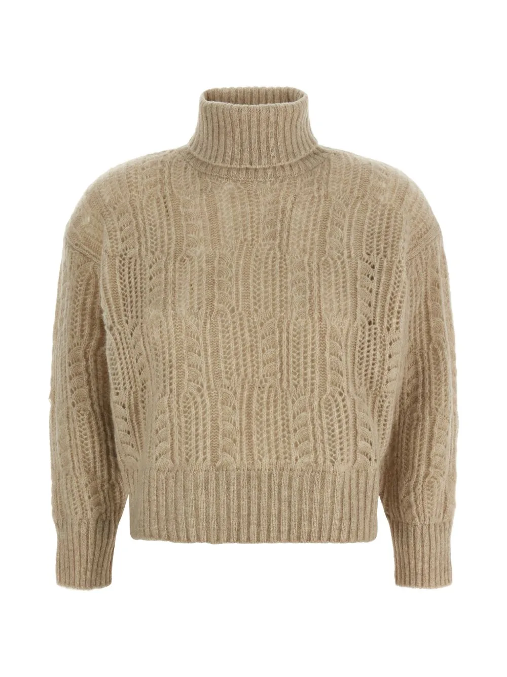 Openwork Turtleneck Sweater by Agnona