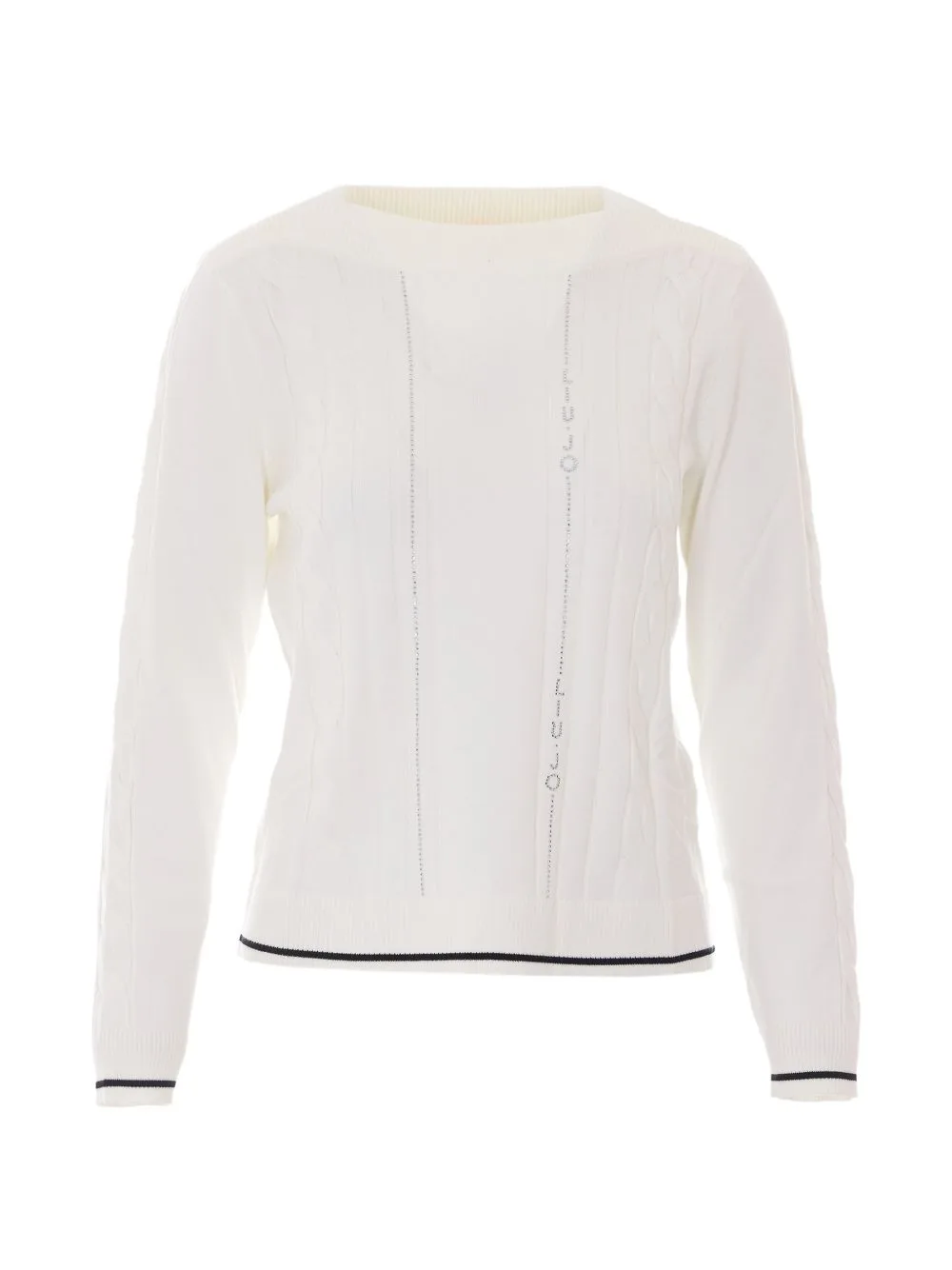 Sweater with Contrast Trim by LIU JO