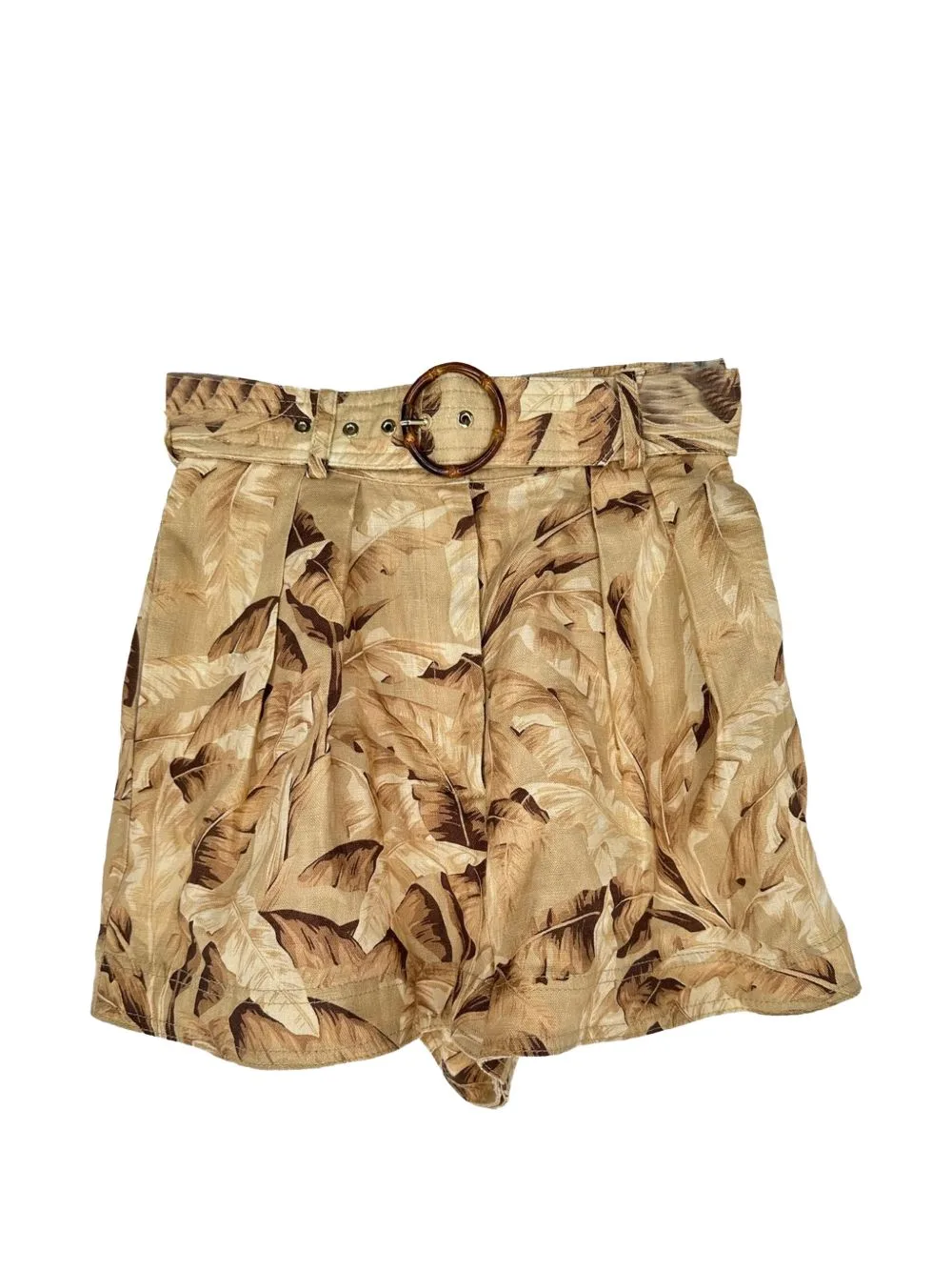 Super Eight Leaf-Print Shorts by ZIMMERMANN