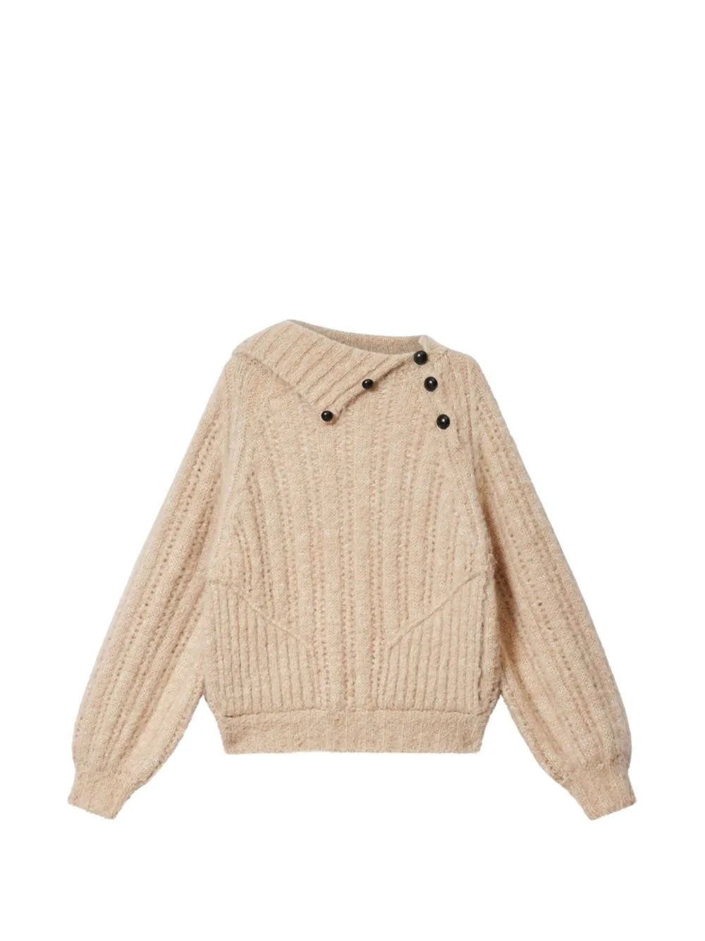 Lily Alpaca Button-Detail Boiled Wool Sweater by ISABEL MARANT
