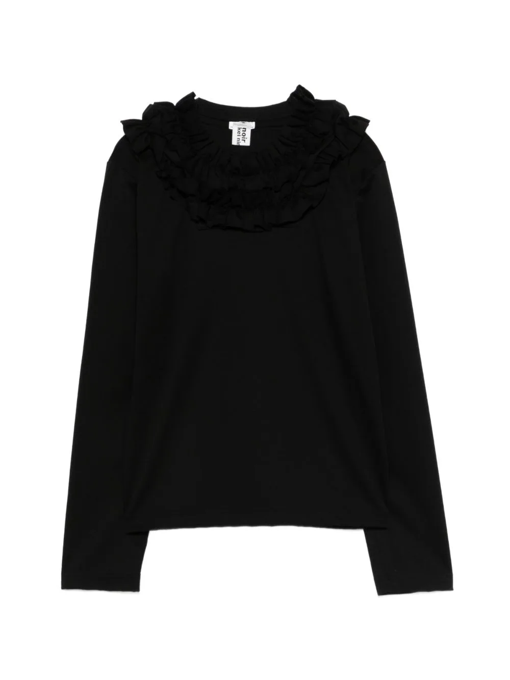 Ruffled-Collar T-Shirt by Noir Kei Ninomiya