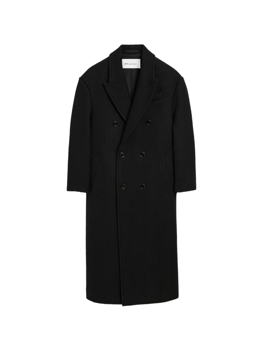 Long Double Breasted Wool Coat