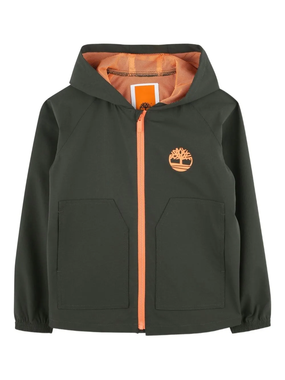 Hooded Logo Windbreaker by Timberland Kids
