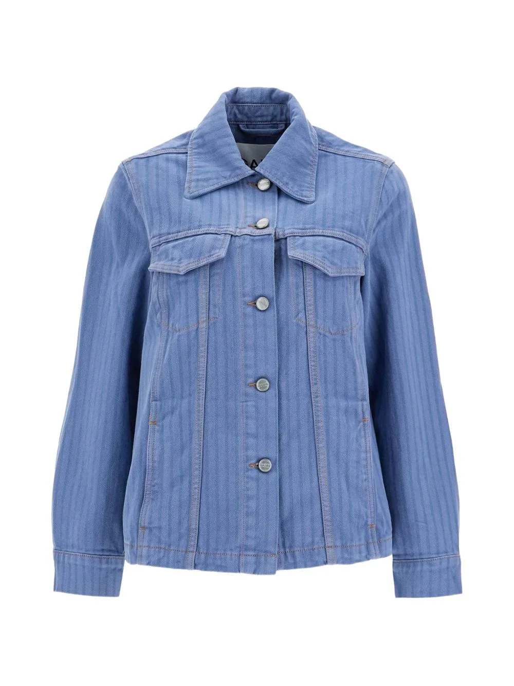 Striped Denim Jacket by GANNI