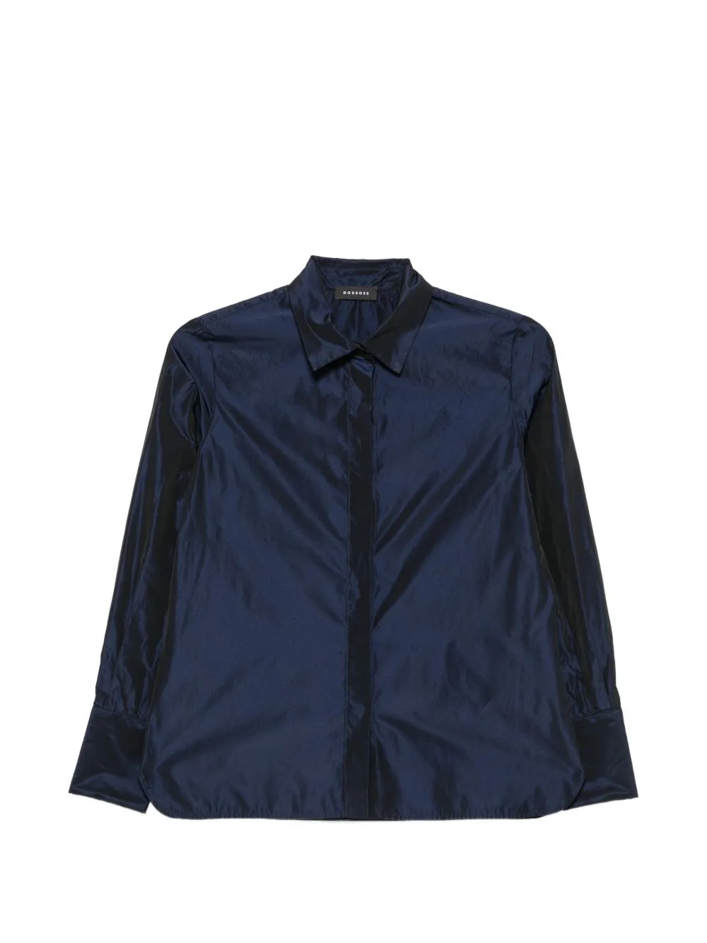 Iridescent-Finish Long-Sleeve Shirt by Rosso 35