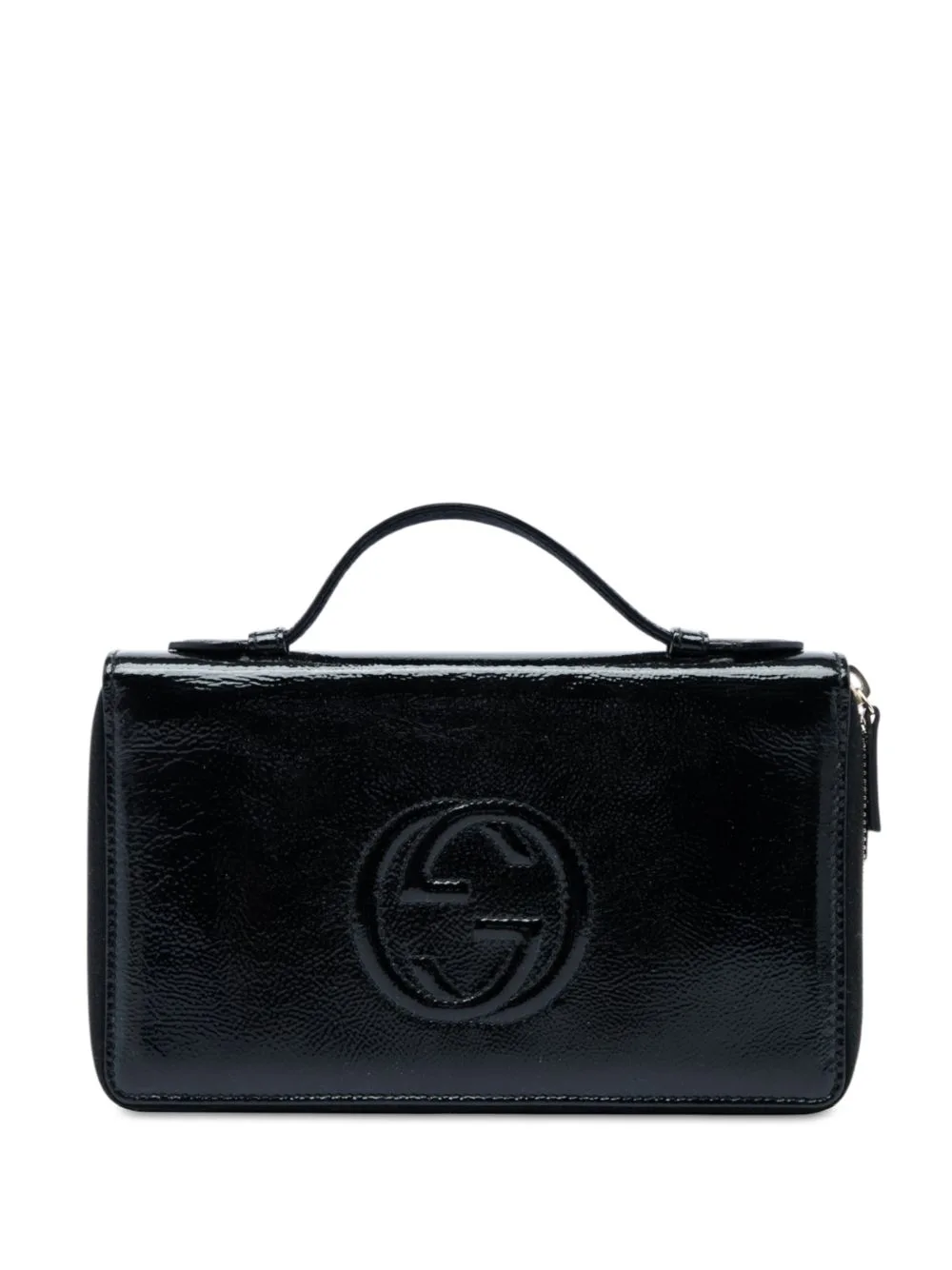 2000-2015 Patent Soho Travel Document Case Handbag by Gucci Pre-Owned