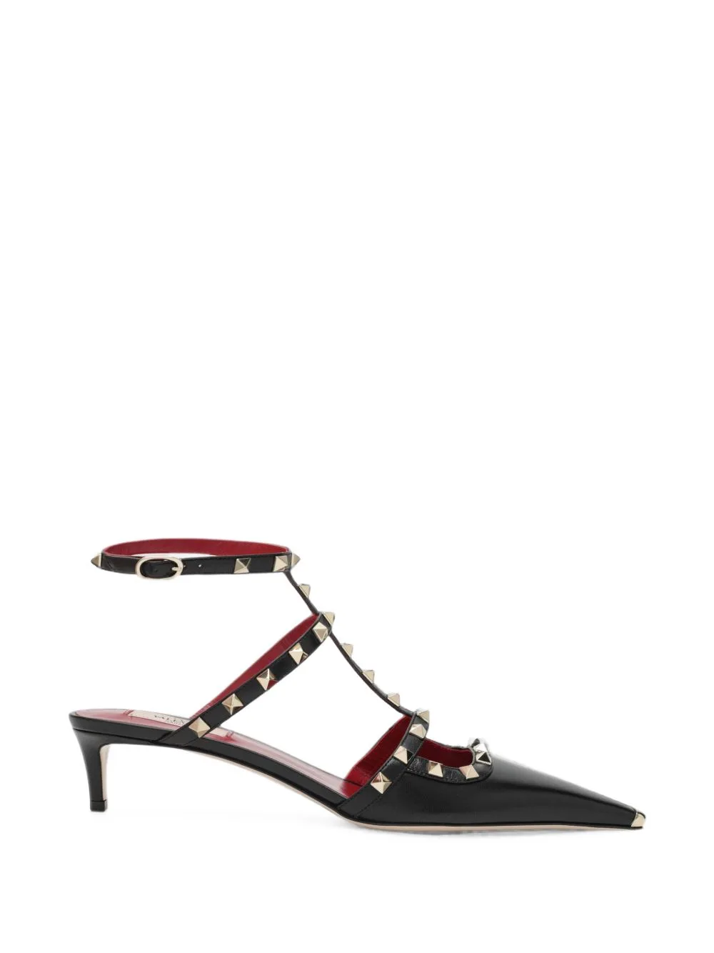 Rockstud Court Shoes in Kid-Leather 40mm