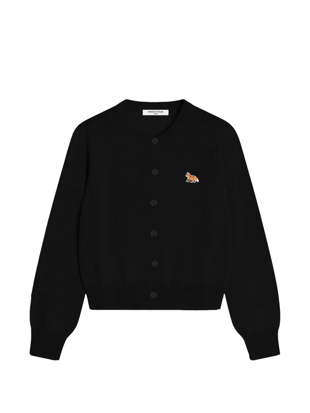 Fox Patch Cardigan by Maison Kitsuné