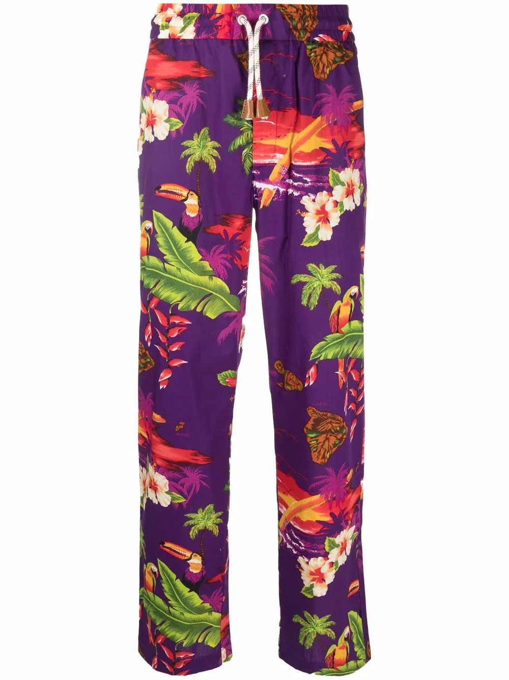 Palm Angels x Moncler All-Over Floral-Print Track Pants by Palm Angels