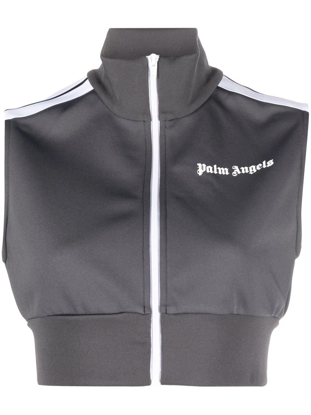 Logo-Print Zip-Up Vest by Palm Angels