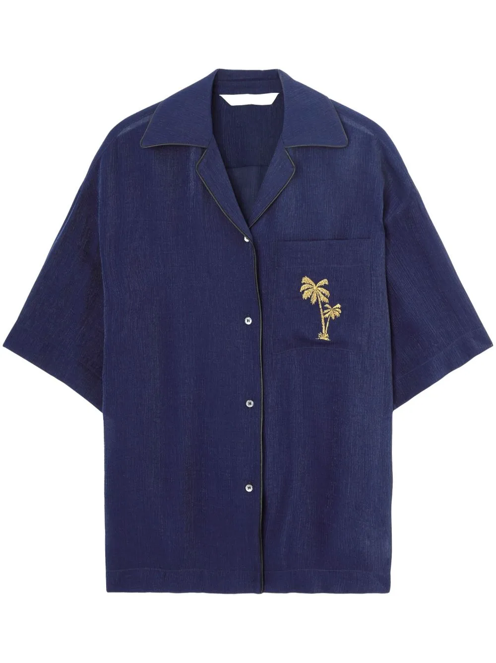 Embroidered Bowling Shirt by Palm Angels