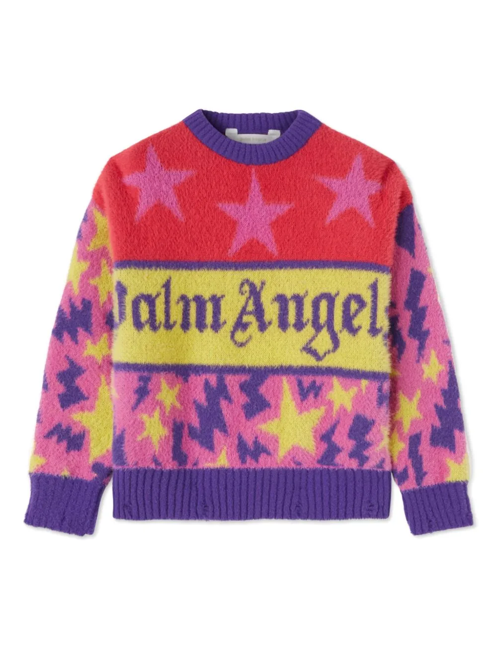 Star-Intarsia Jumper by Palm Angels Kids