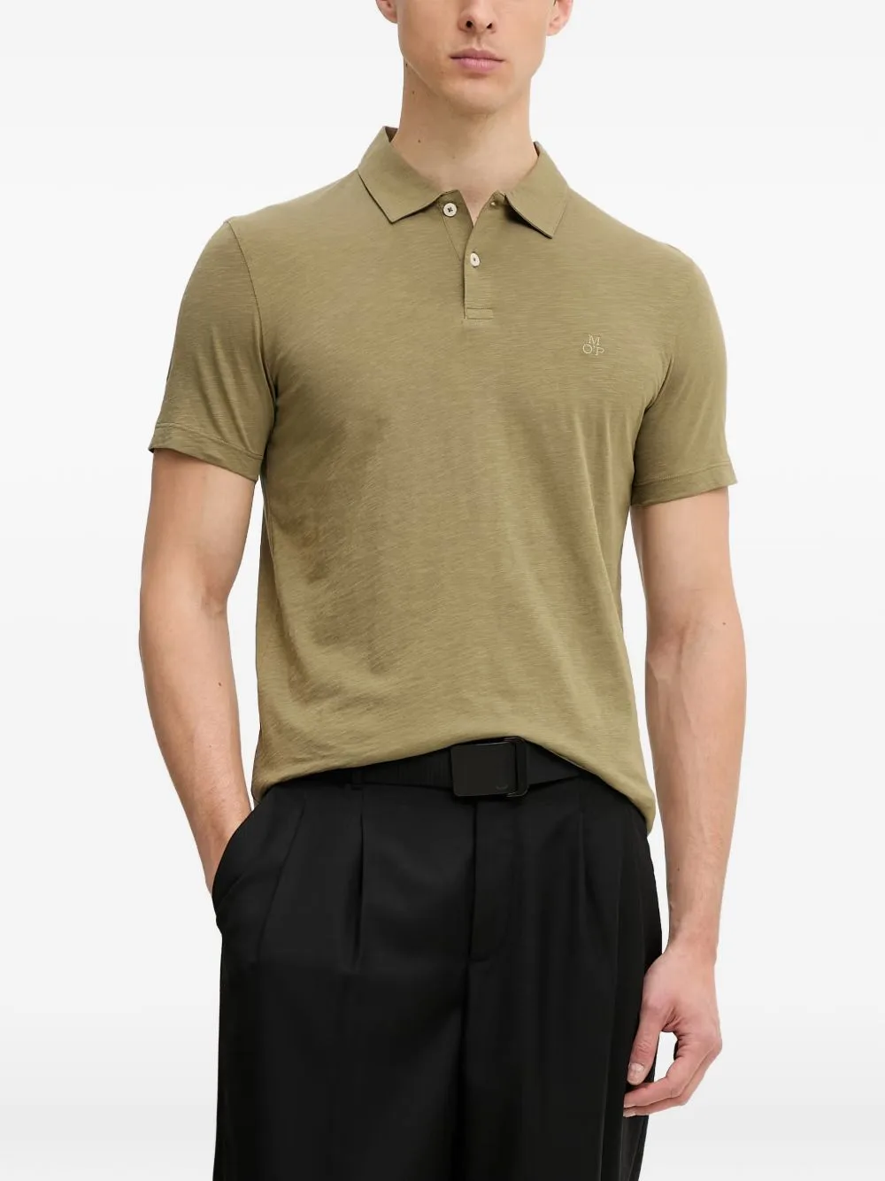 Slub-Texture Polo Shirt by Marc O'Polo