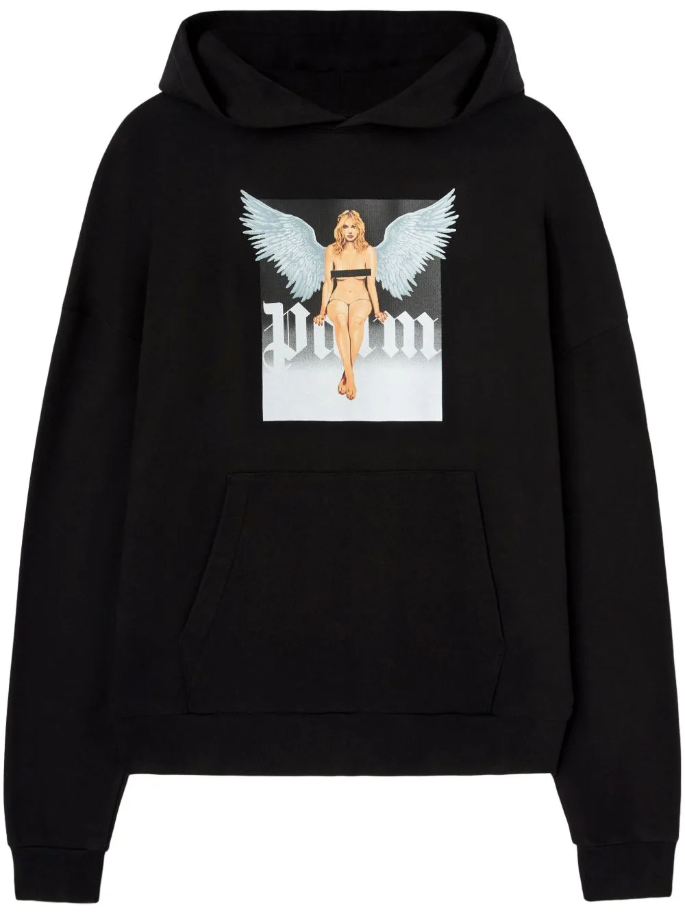 Crystal Pin-Up Hoodie by Palm Angels