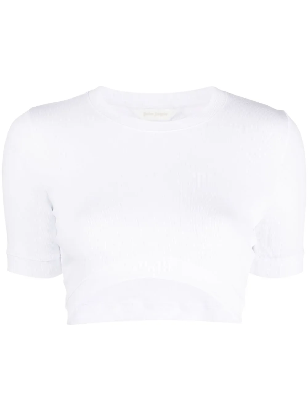 Logo-Patch Cropped T-Shirt by Palm Angels