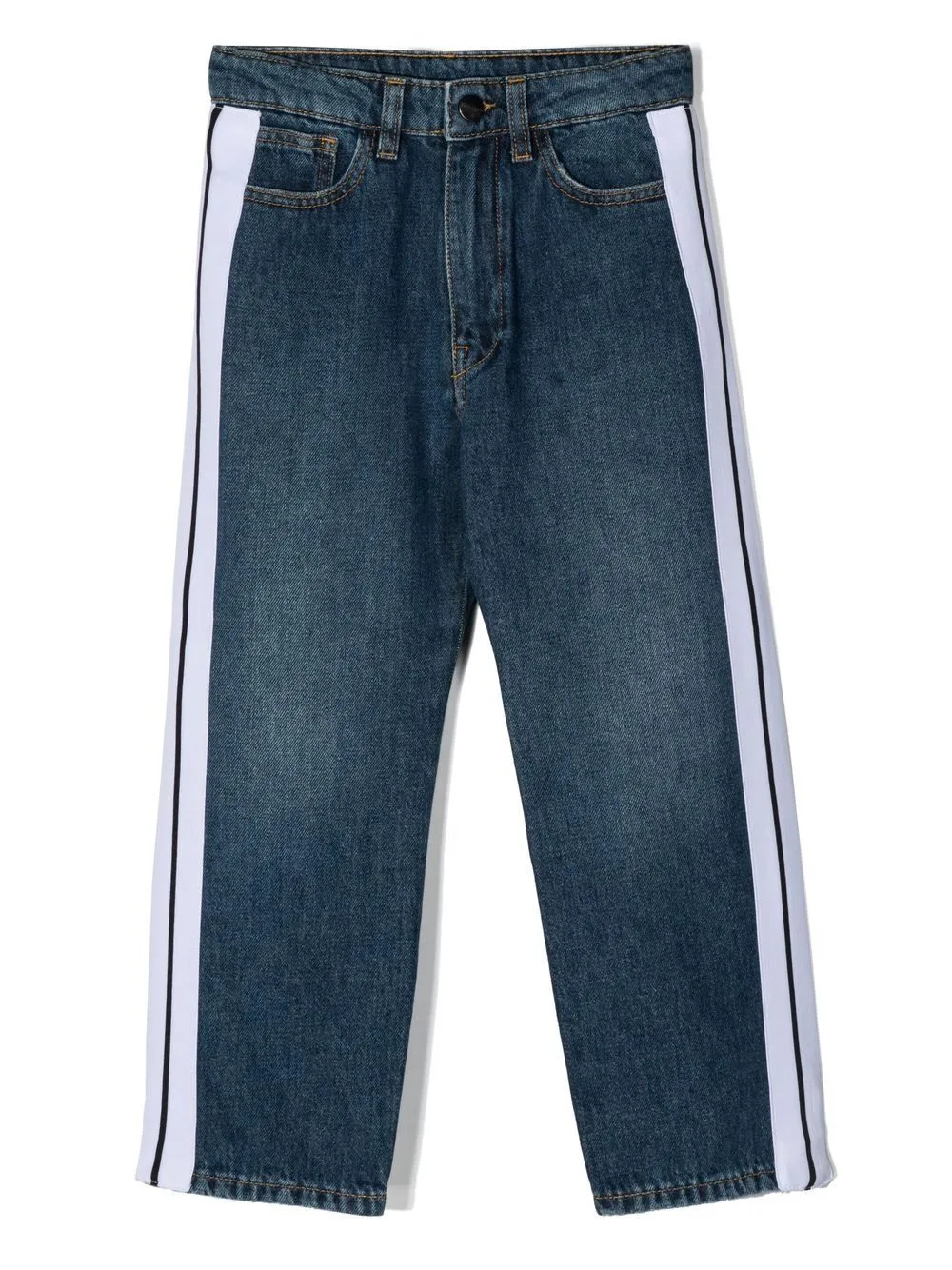 Side Stripe-Detail Jeans by Palm Angels Kids