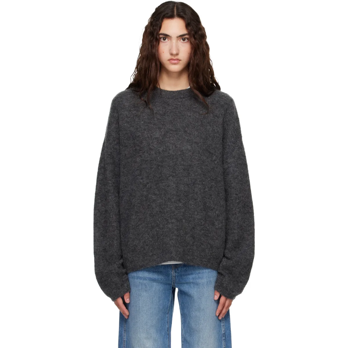 Timea Mohair Fuzzy Sweater by The Frankie Shop