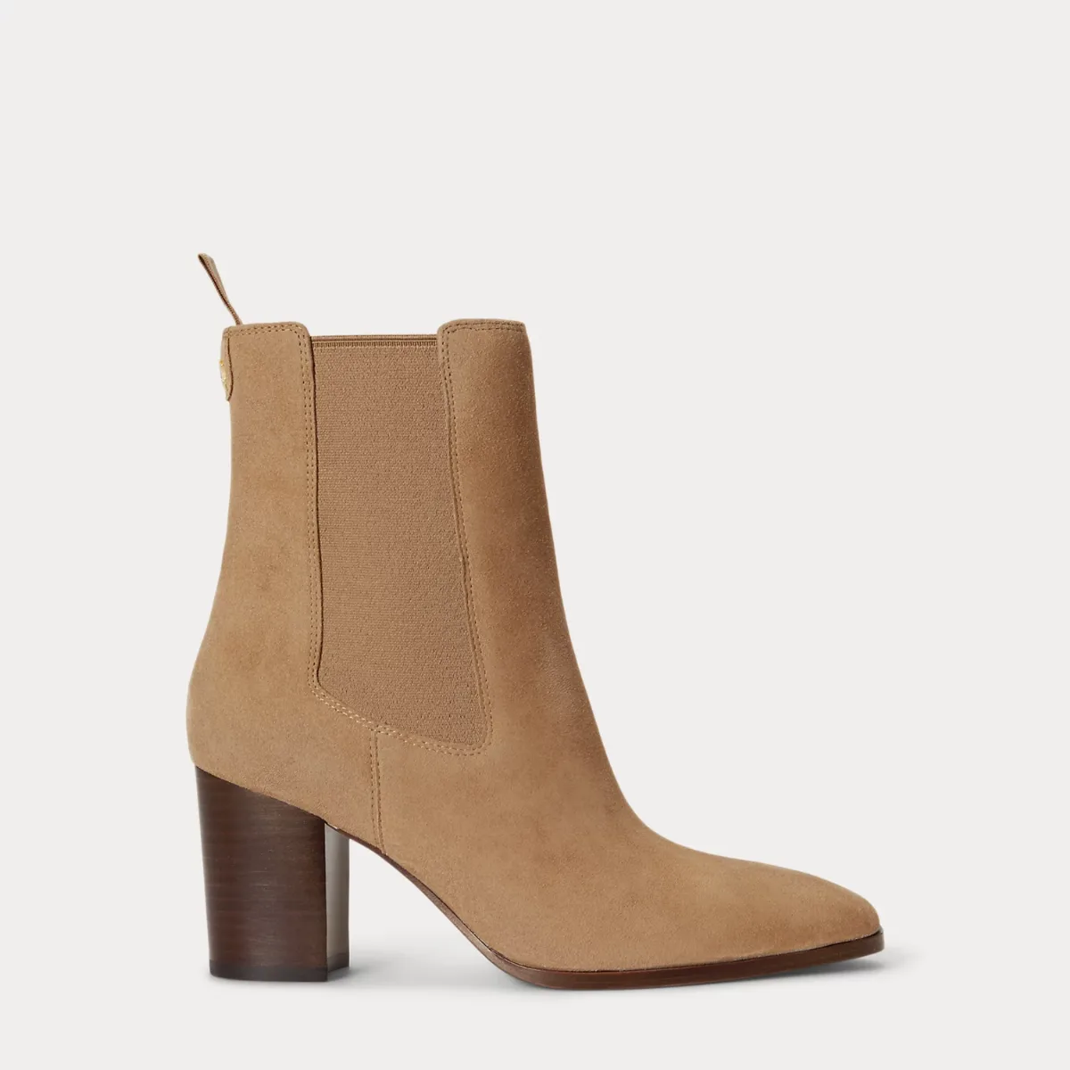 Raelynn Sheep-Suede Bootie by Lauren Ralph Lauren