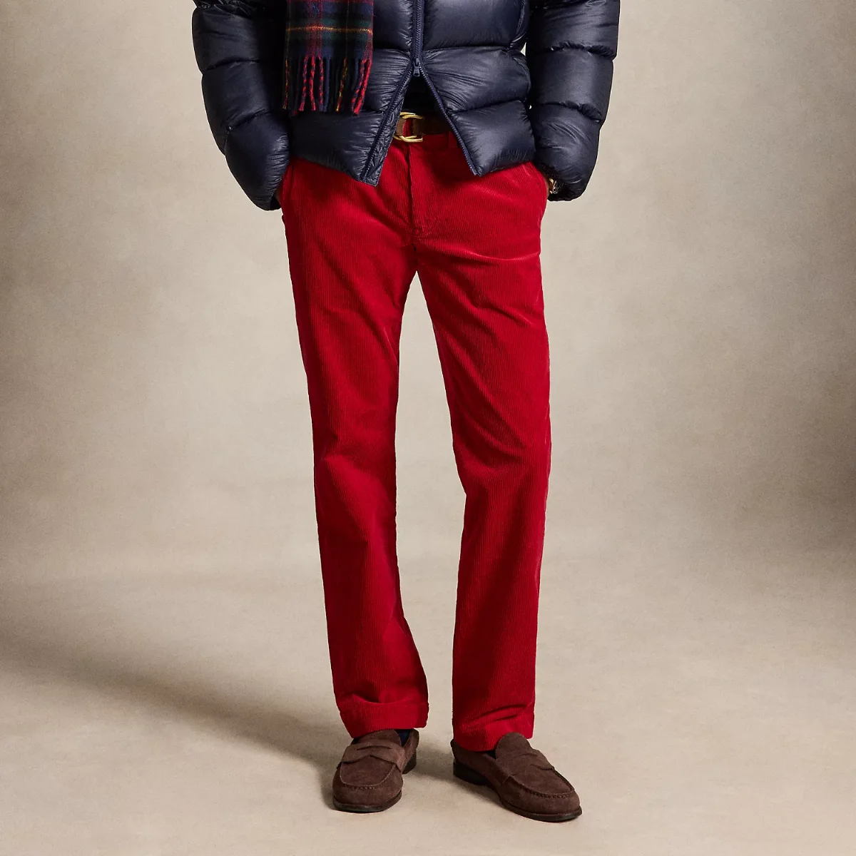 Straight Fit Stretch Corduroy Trousers by Polo Ralph Lauren