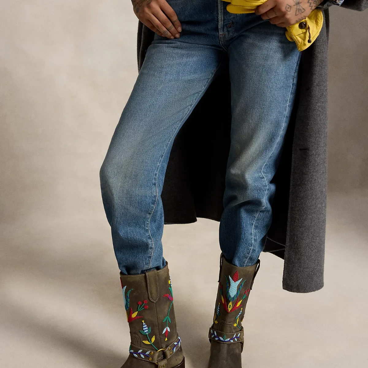 PRL x TÓPA Leather Medicine Boot by Polo Ralph Lauren