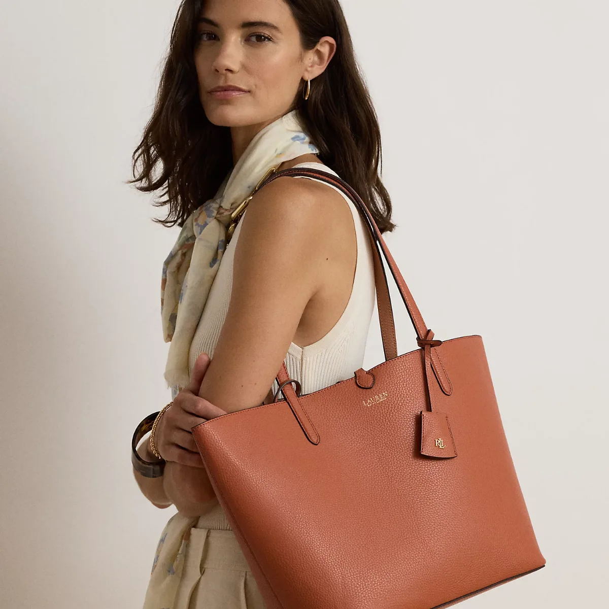 Large Reversible Faux-Leather Tote Bag by Lauren Ralph Lauren