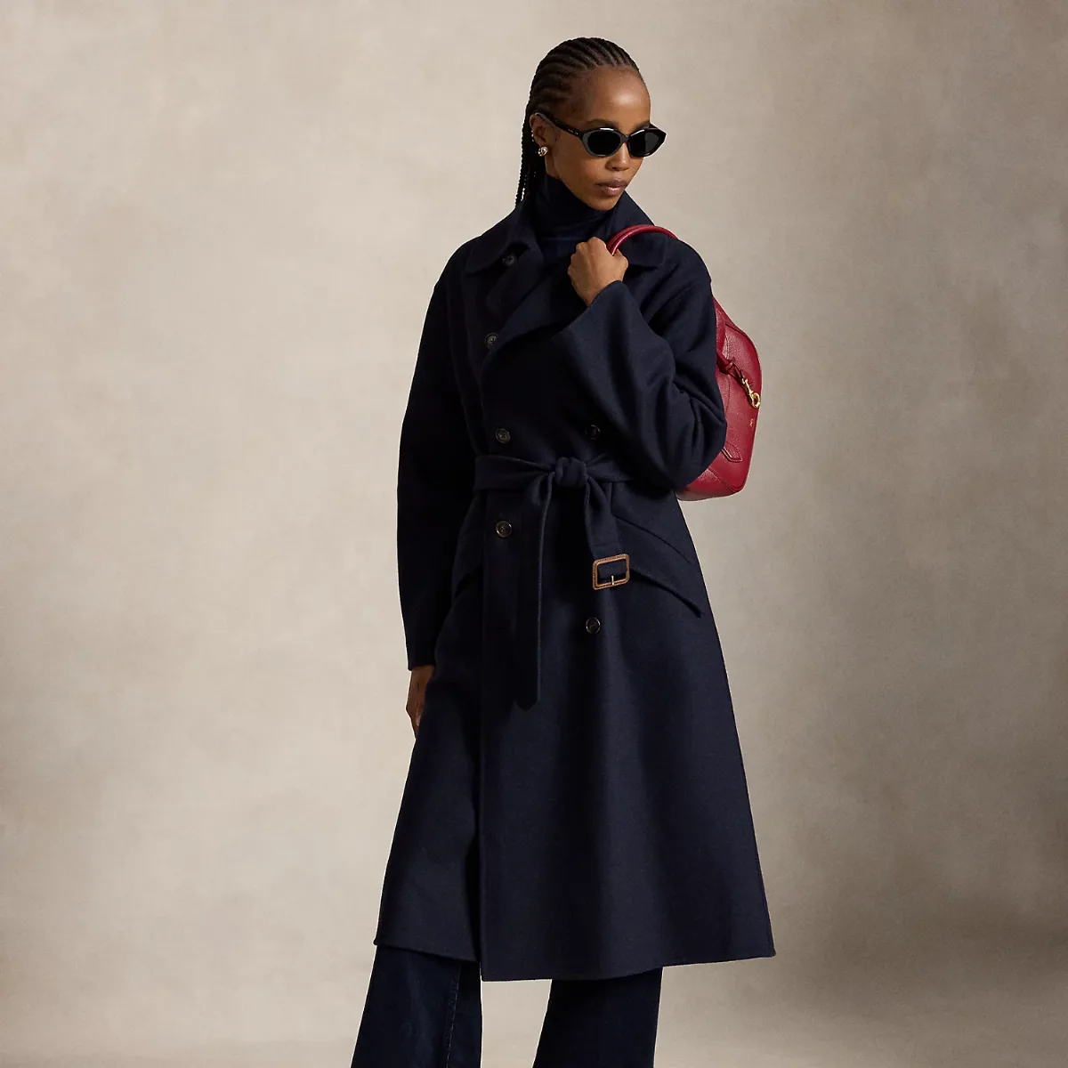 Double-Breasted Cashmere Trench Coat by Polo Ralph Lauren