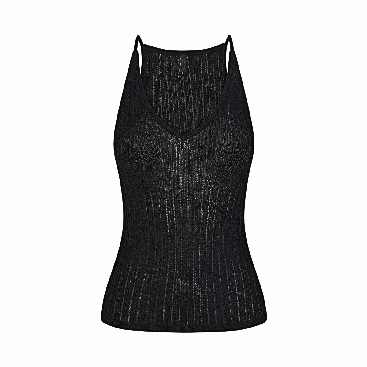 Plunge Tank Top Sheer Knit by SKIMS