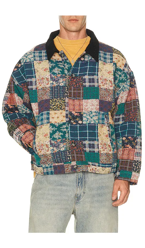 Quilted Tapestry Work Jacket by Ryoko Rain