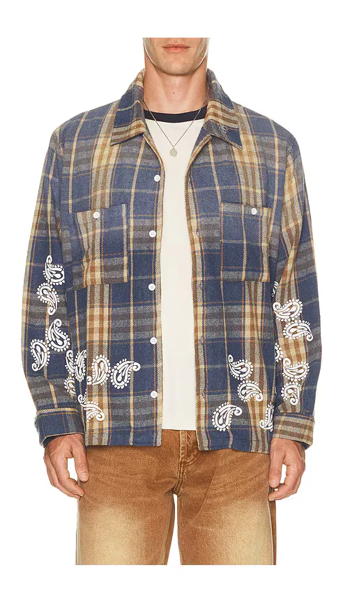 Plaid Paisley Flannel by Ryoko Rain