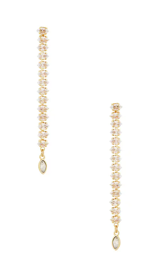 Marquise Edge Linear Earrings