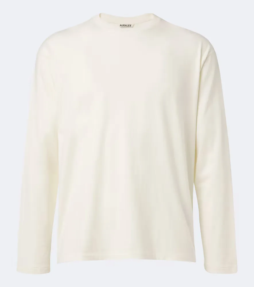 Cotton and Cashmere Jersey T-Shirt by Auralee