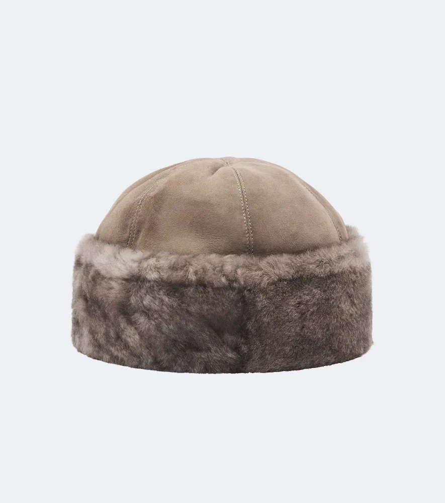 Toki Suede and Shearling Hat