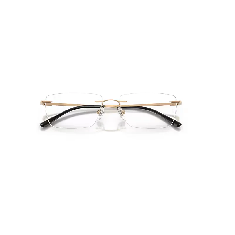 Rb8781d Titanium Optics Eyeglasses Rosegold Frame Transparent Lenses Polarized by Ray-Ban